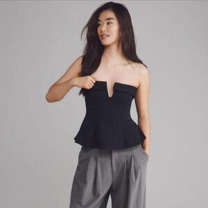 Anthropologie cotton corset bustier top NWT